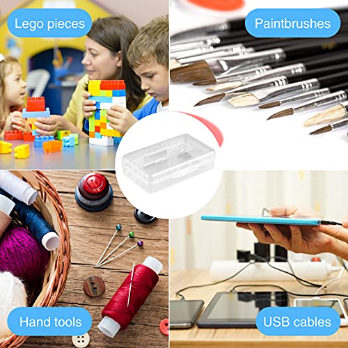 Sooez 3 Pack Pencil Case, Large Hard Pencil Box Bulk, Clear Crayon Box - color: Clear, size: 3 Pack