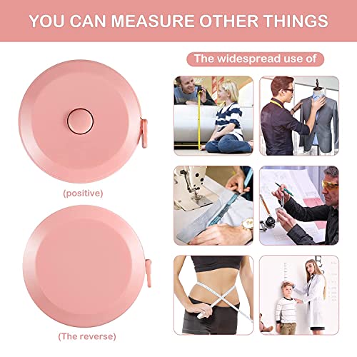 4 Pack Soft Retractable Measuring Tape,60-Inch 150cm,The Cold Green Double Scale Measurement Tape,for Body Measuring Sewing Tailor Cloth Knitting Home Craft Measurements - color: 4 Pack (The cold green)