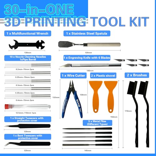 3D Printer Tool Kit (30 PCS) - color: 30 PCS