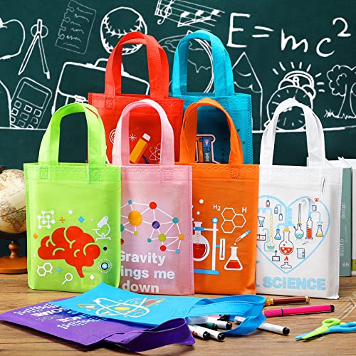 Ferraycle 24 Pcs Science Party Favor Bags, Stem Party Favor Bags, Blue - color: colorful