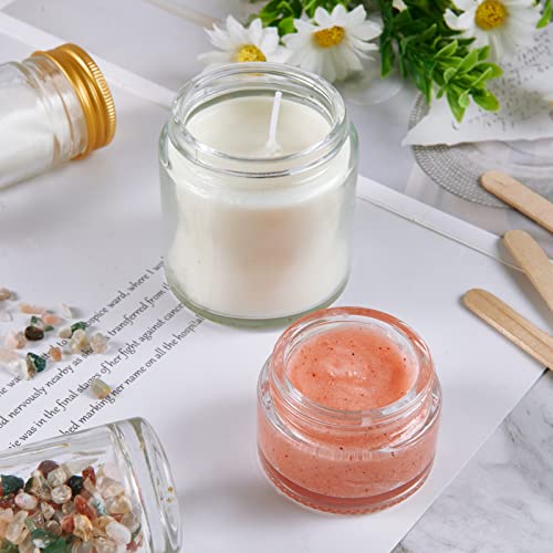 1oz Glass Jar with Lid,Hoa Kinh 40Pack Clear Cosmetic Glass Jars with Lids - color: Clear, size: 1oz40pack