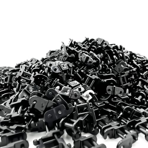 1500PCS Technical Chain Link Tread Compatible with legoes 3711 and Other Brands Build Custom Tracks Vehicles Tank Track(Black) - color: Black 1500pcs