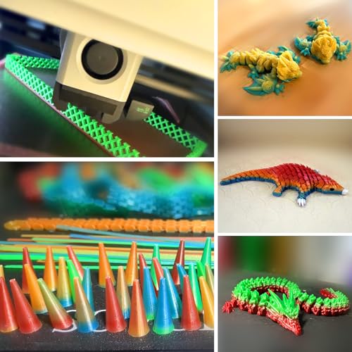 Geeetech Rainbow PLA Filament 1.75mm, Multicolor Gradient for AMS - color: 1kg Pla Rainbow
