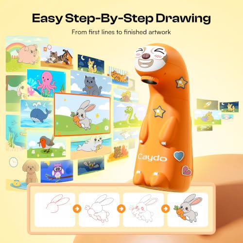 Caydo T3 Joy AI Drawing Projector, Christmas Gift for Kids Ages 4+ - color: T3 Joy