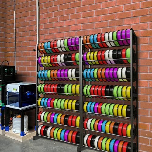 3D Printer Filament Rack, Heavy Duty Storage Shelves for 3d Printing Filaments, 7 Tier Large Capacity Filament Storage for 3D Printing Business - color: 7 Tier