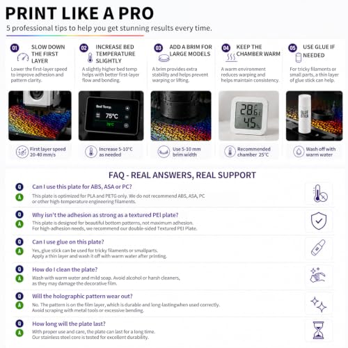 Tina 2S Build Plate 110x120mm Double-Sided Smooth Printe Surface - size: 110x120mm