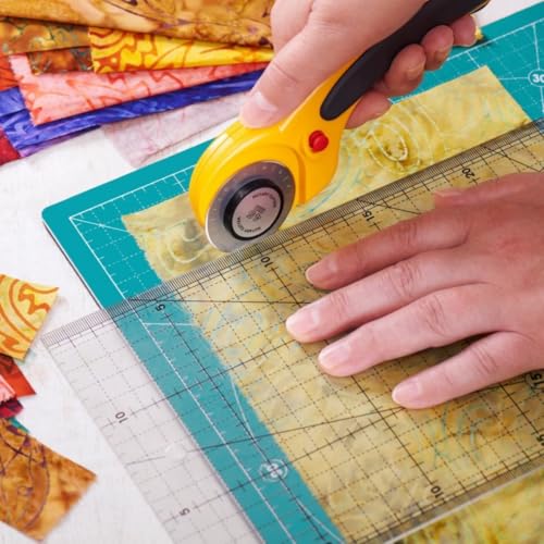 18"x24" Self Healing Cutting Mat, Sewing Mat for Crafts, Double Sided 5-Ply Table Cutting Board for Fabric Quilting Leather Modeling Hobby Project, Turquoise - color: Turquoise, size: 24.8"L x 18.7"W