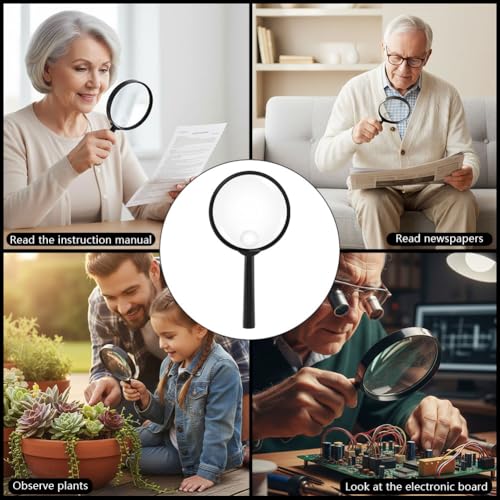 10X 30X Magnifier, Handheld Magnifying Glass for Reading