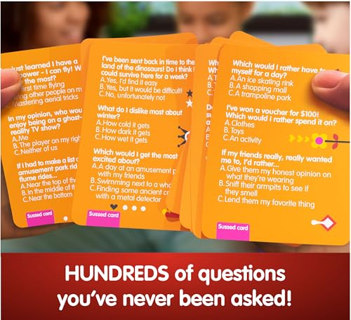 SUSSED The Wacky ‘What Would You Do’ Social Card Game - Fun Gift for Kids - color: Oddball Orange (Silly Goofy Stuff Theme)