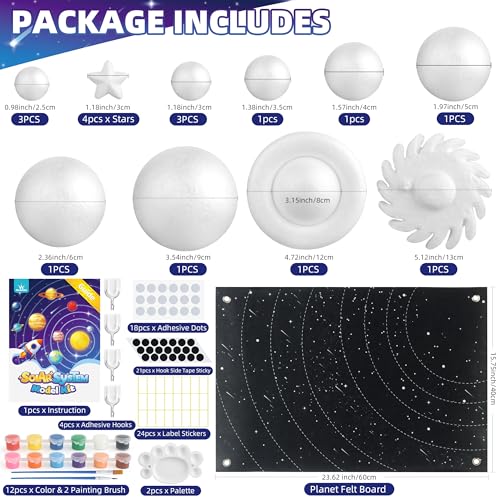 wookidel Solar System Project Kit for Kids, Solar System Model Toy Kit