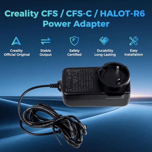 Creality K1 Series Multicolour CFS Upgrade Kit Power Adapter (Without US Plug Adapter), Official K1/K1 Max/K1C/K1 SE Multicolor Printing 42W AC/DC Adapter, Adapter for Creality CFS/CFS-C/HALOT-R6 - style: Power Adapter