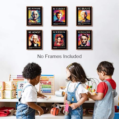 ZHAXFA Famous Scientists Quotes Posters,Growth Mindset Posters,Set of 6 - color: Unframed-8X10inch Influential Women in History Posters