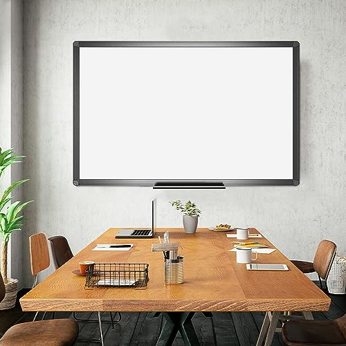 VIZ-PRO Magnetic Dry Erase Board, 48 x 32 Inches, Black Aluminium Frame - size: 48 x 32 inches