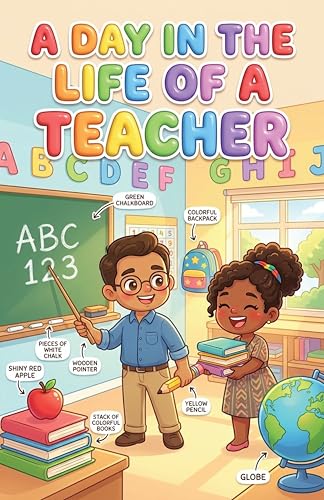JELLY BEAN GENIUS Teacher and Scientist Poster for Kids – Laminated Double-Sided Community Helpers Career Wall Art & Educational Chart | STEM Career Classroom Decor 11x17 - size: 17"L x 11"W
