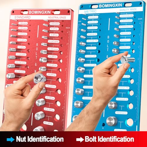 Upgrade Thread Checker, 78 Nut and Bolt Thread Checker with Magnetic Base - size: 78 Thread Checker