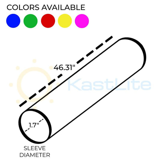 KASTLITE Clear T12 Fluorescent Tube Guard Safety Sleeve, 48", 6-Pack - color: Clear