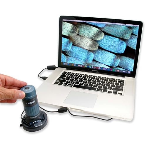 Carson zPix 300 Zoom 90x-480x Power USB Digital Microscope with Integrated Camera and Video Capture (MM-940)