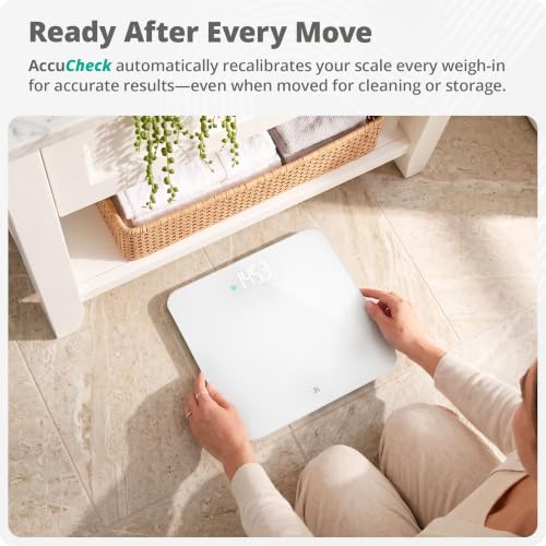 Greater Goods AccuCheck Digital Bathroom Scale for Body Weight (White) - color: White