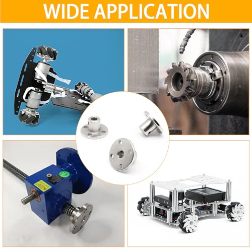 4Pcs 4mm Rigid Flange Shaft Coupling Motor Guide Shaft Coupler Connector - color: 4mm