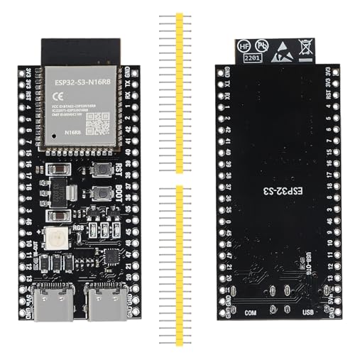 2PCS ESP32 ESP32-S3 Development Board Type-C WiFi+Bluetooth Internet of Things Dual Type-C Core Board ESP32-S3-DevKit N16R8 Development Board ESP32-S3 Module