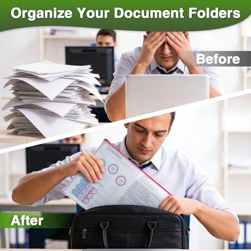 Umriox 5 Pack A3 Heavy Duty Mesh Zipper Pouch Bags, File Document Organizer - color: Black 5pcs, Thickened A3