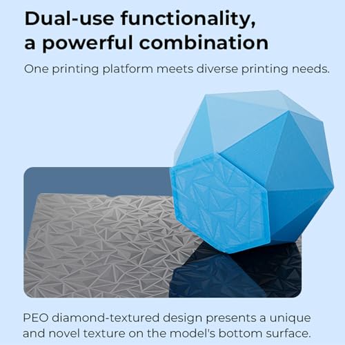 Creality Dual-Sided Printing Platform Board Kit for Ender 3 V3 SE, 3D Printer Glossy PEO + Coated PEI Double Side Build Plate Print Bed for Ender 3 KE, Ender 3 S1, Ender 5 S1, K1, Ender 3 235x235mm - size: Ender 3 V3 KE PEI+PEO