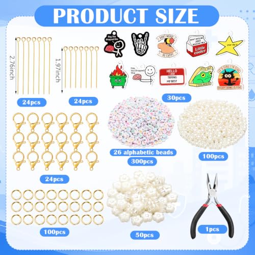 Suncalla 653 Pcs Nurse Badge Reel Charms Making Kit, Whimsical - style: Whimsical