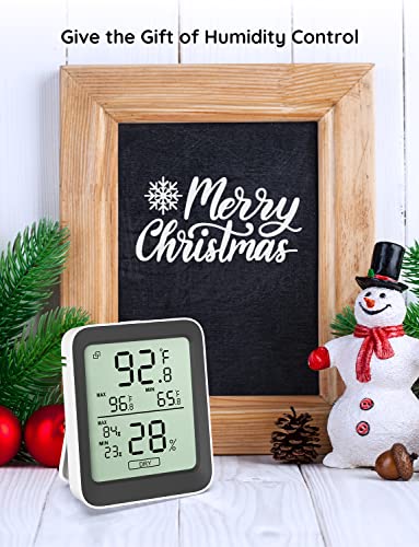 Govee Indoor Hygrometer Thermometer H5075 with Bluetooth App Control - color: Black, size: 1 Pack