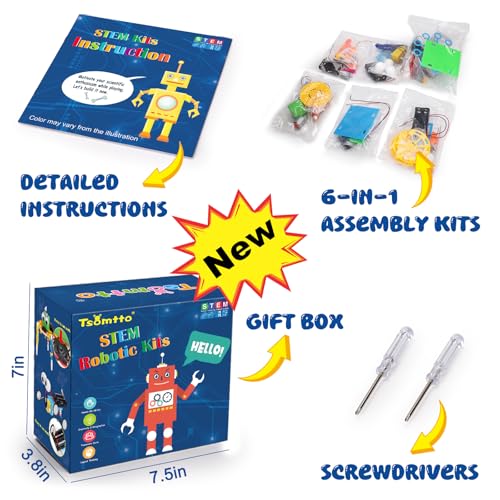 STEM Kits for Kids Robotics Kit Set, Boys Craft Educational STEM Toys Gifts