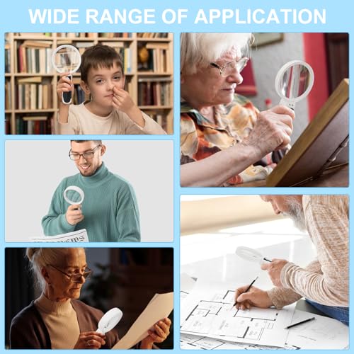 Rongon Magnifying Glass with Light Handheld Magnifier(5X) - size: 1 Lens (5X)