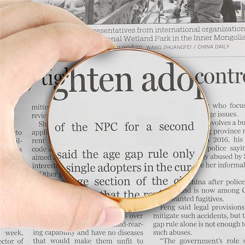 5X Magnifying Glass Paperweight,Dome Magnifier,Glass Material - color: 5x,75mm