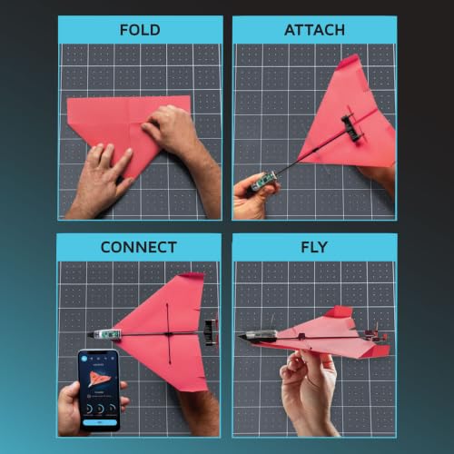POWERUP 4.0 Paper Airplane Kit - Smartphone App Controlled RC Plane Motor