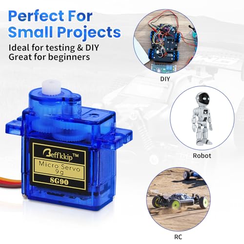 SG90 9g Micro Servo Motors, 3-Pack