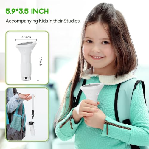 Handheld Microscope for Kids, 2" HD Screen Mini Portable Microscope Camera - color: White