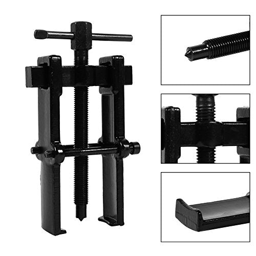 Two Jaw Bearing Puller, Adjustable Two Jaw Puller Remover for Removal Bearing or Gears, Pulley, and Flywheel, Motorcycle Car Auto Removing Kit 3"
