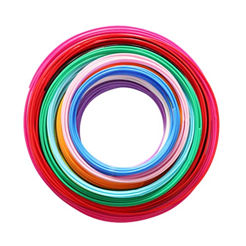 15 Bright Colors 1.75mm 3D Pen PLA Filament Refill, Each Color 10feet, Total 150 Feet 3D Pen/3D Printer PLA Sample Pack, Compatible with MYNT3D / SCRIB3D Printing Pen - color: Pla 15 Most Popular Solid Colors Mixed