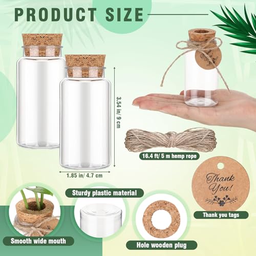Baderke 12 Pack 3.54'' Plastic Plant Propagation Stations with Hole Lid - style: 3.54''