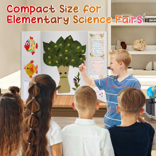 Cosweet 8 PCS 16" x 23" Small Trifold Poster Board for School Projects - size: S-16" x 23"