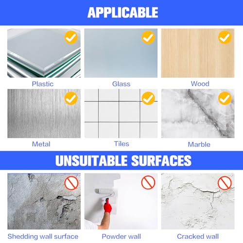 White Double Sided Adhesive Pads,Heavy Duty Mounting Tape,48Pcs 3mm Thickness Pre-Cut Foam Tape,Super-Sticky Black Strong Pads Rectangle Shape Waterproof for Walls Picture, Car, Home, Office - color: White
