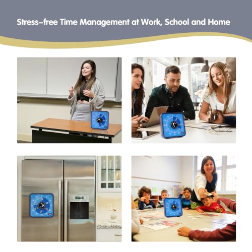 TWENTY5 SEVEN 7.5-Inch Visual Timer, Battery-Free 60-Minute Countdown Clock - color: Robot