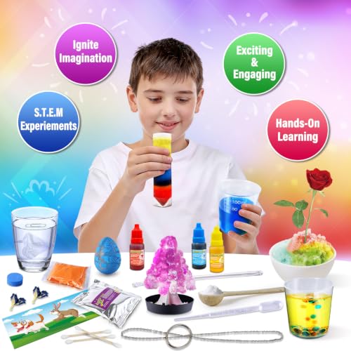 PATIFEED 50+ Lab Experiment Science Kit for Kids Chemistry Set S.T.E.M Toys