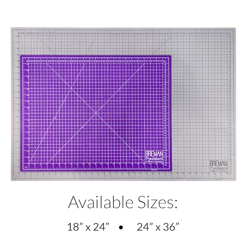 Breman Precision 24x36 Large Self Healing Cutting Mat Purple/Gray for Craft - color: Purple/Gray, size: 24x36