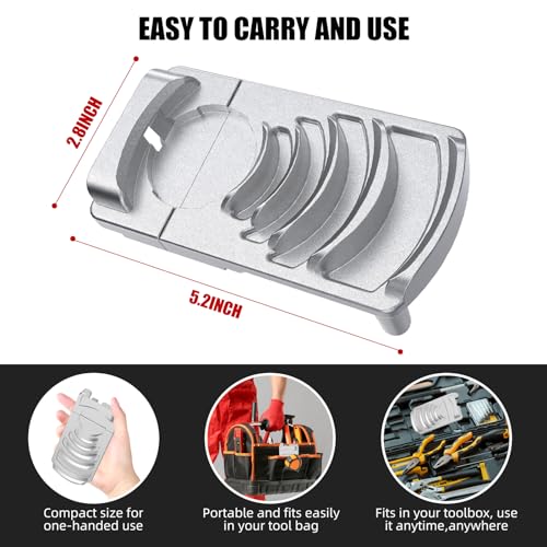 Deburring Tool for Plastic Pipe, Suitable for 6 Pipes Size from 1-1/4 to 4-Inch,PVC Reamer & Chamfer Tool with Sharp Blade 6 Sizes in Creates Smooth Chamfer, Achieve More Uniform Coverage and Adhesion
