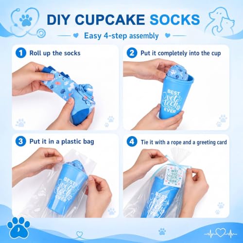 Cutecrop 52 Pcs Pharmacist Week Gift Set with Vet Socks and 16 oz Cups - style: Pharmacists