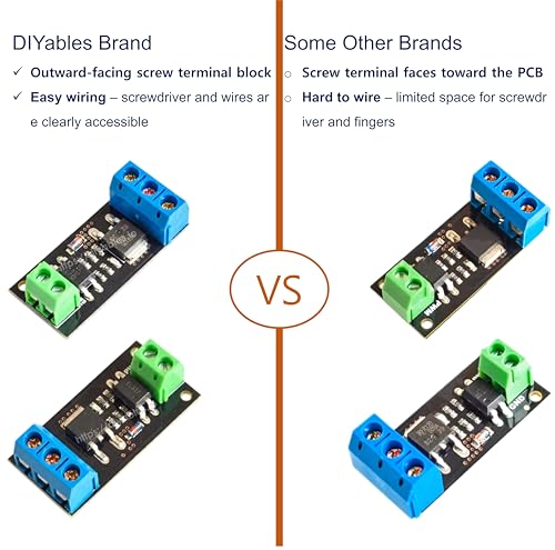 FR120N MOSFET Module Optocoupler Isolation Transistor Switch 100V 9.4A for Arduino ESP32 ESP8266 Raspberry Pi, PWM Control, 5 Pack - style: FR120N