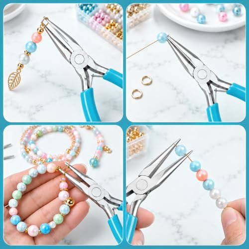 Needle Nose Pliers, 1 Pack Mini Pliers for Jewelry Making - color: Blue-needle Nose Pliers