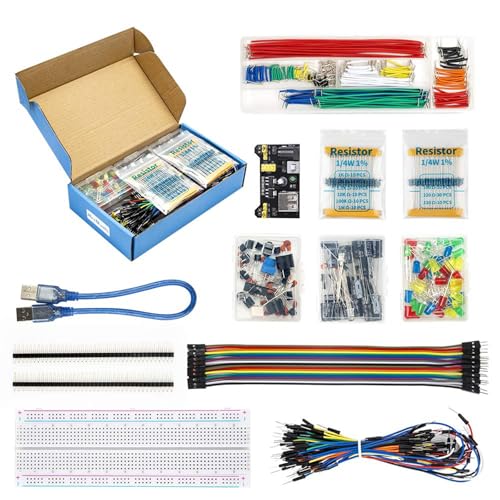 Breadboard Kit with Power Supply Module, Electronic Component Set