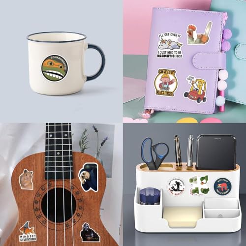 110 PCS Funny Stickers Prank Meme Stickers Pack Vinyl Waterproof Cool Decals for Laptop, Water Bottles, Hard Hats, Scrapbooking Decals for Teens Adults - color: Funny Meme