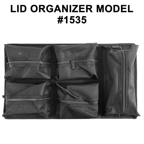 LAFENLIN Lid Organizer for Pelican 1535 Case, Hook & Loop (Screws Inc.) - color: 1535 lid organizer-Circular Mesh