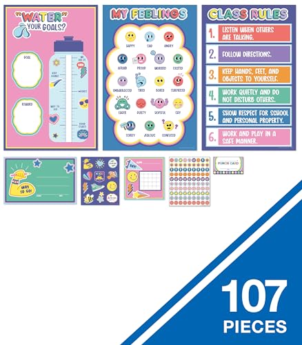 Carson Dellosa We Stick Together 107PC School Supplies, Incentives - color: Behavior Management